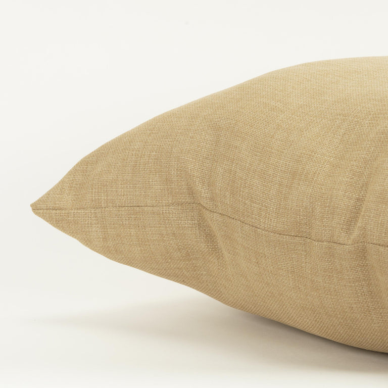 HOLME NATURAL  SOLID THROW PILLOW