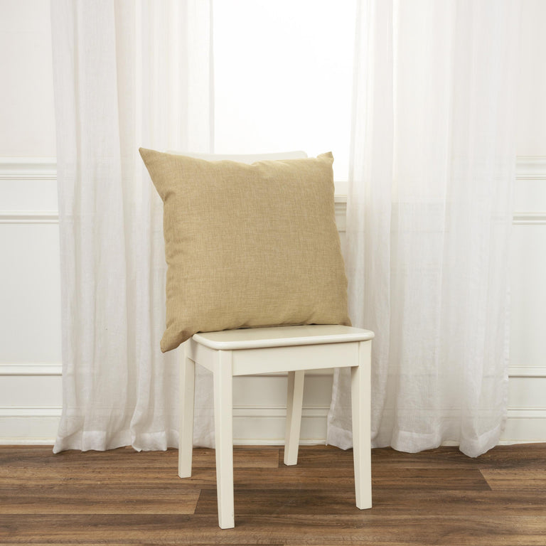 HOLME NATURAL  SOLID THROW PILLOW