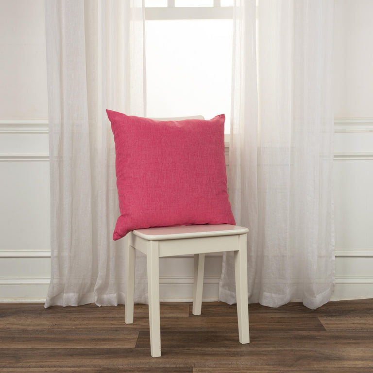 STRYHN PINK SOLID THROW PILLOW