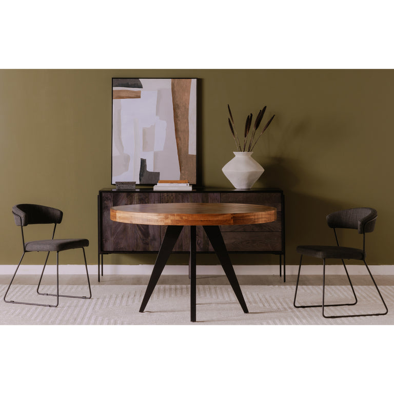 PARQ OVAL DINING TABLE AMBER