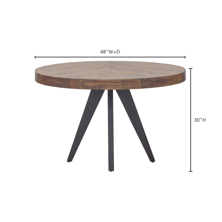 PARQ OVAL DINING TABLE AMBER