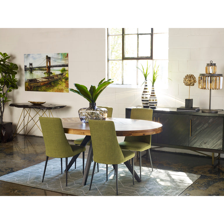 PARQ OVAL DINING TABLE AMBER