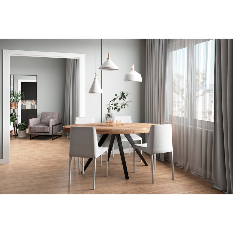 PARQ OVAL DINING TABLE AMBER