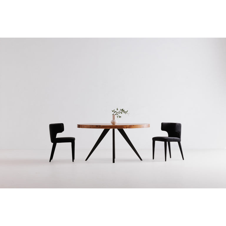 PARQ OVAL DINING TABLE AMBER