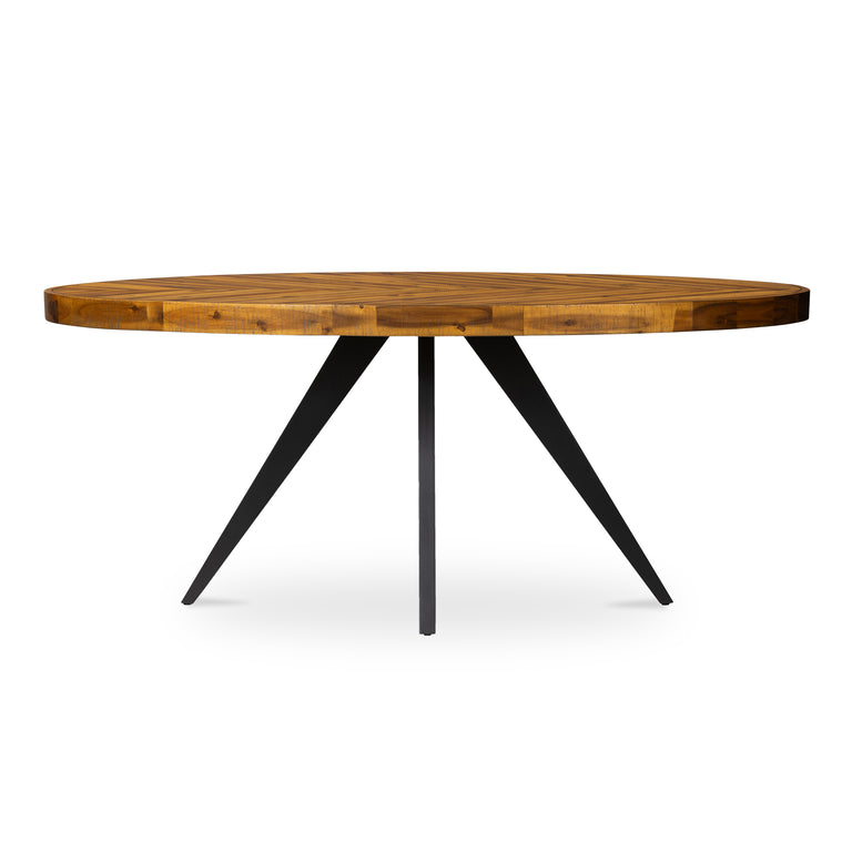 PARQ OVAL DINING TABLE AMBER