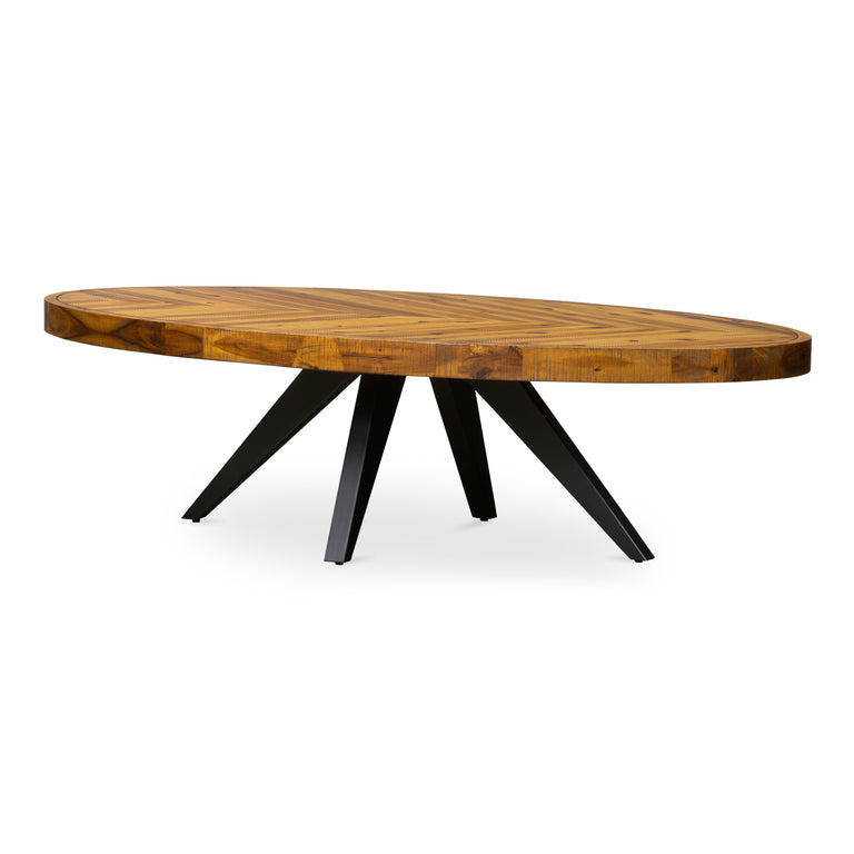 PARQ OVAL COFFEE TABLE AMBER