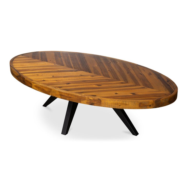 PARQ OVAL COFFEE TABLE AMBER