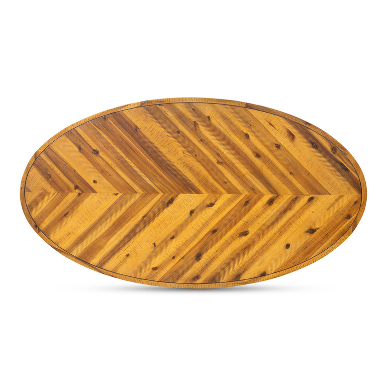 PARQ OVAL COFFEE TABLE AMBER