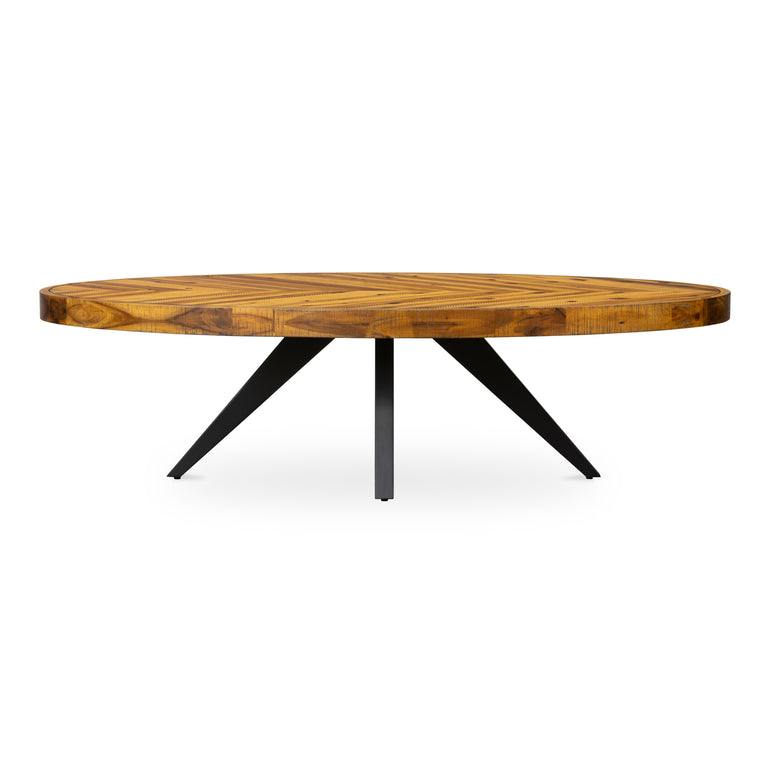 PARQ OVAL COFFEE TABLE AMBER