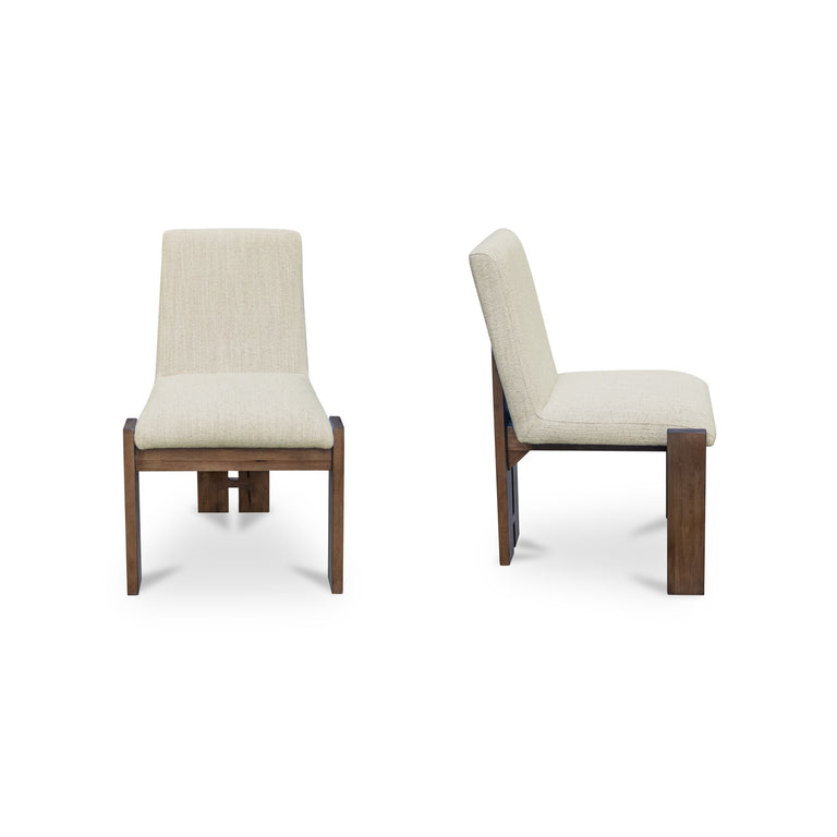 MIA DINING CHAIR BEIGE-SET OF TWO