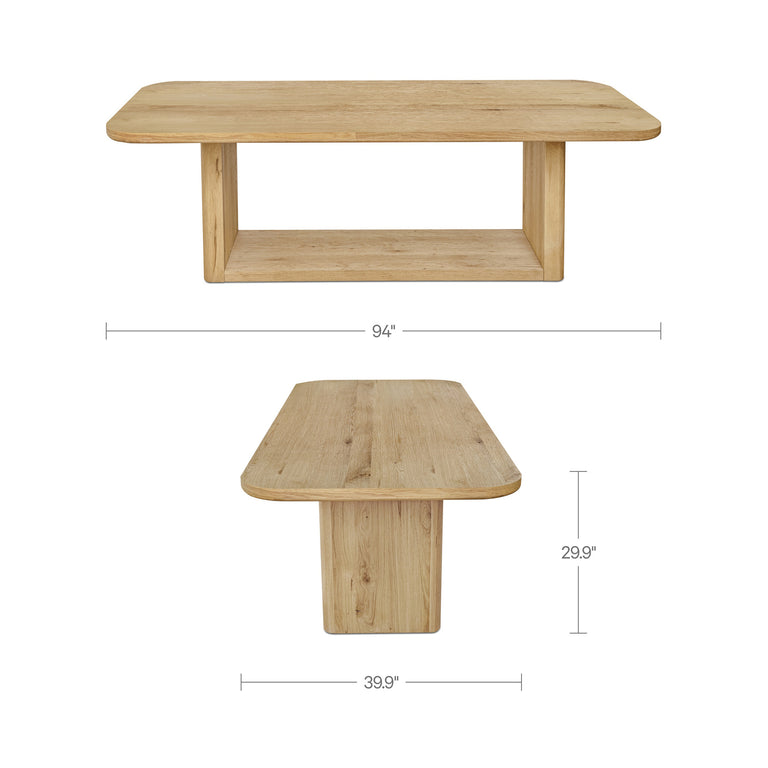 BLAKE DINING TABLE RUSTIC OAK