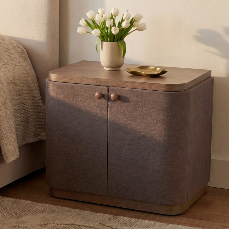 SIMONE NIGHTSTAND BROWN