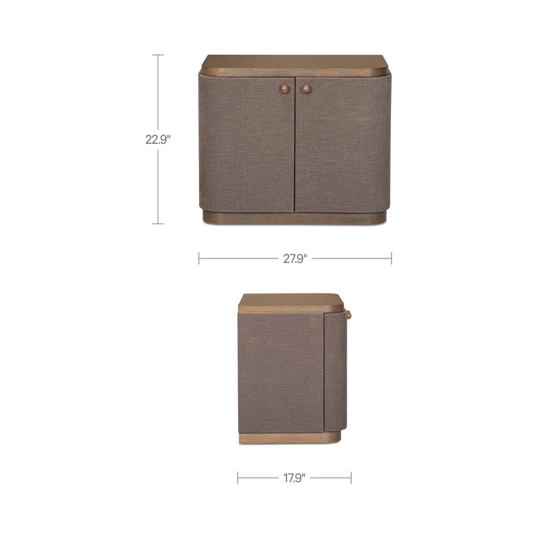 SIMONE NIGHTSTAND BROWN