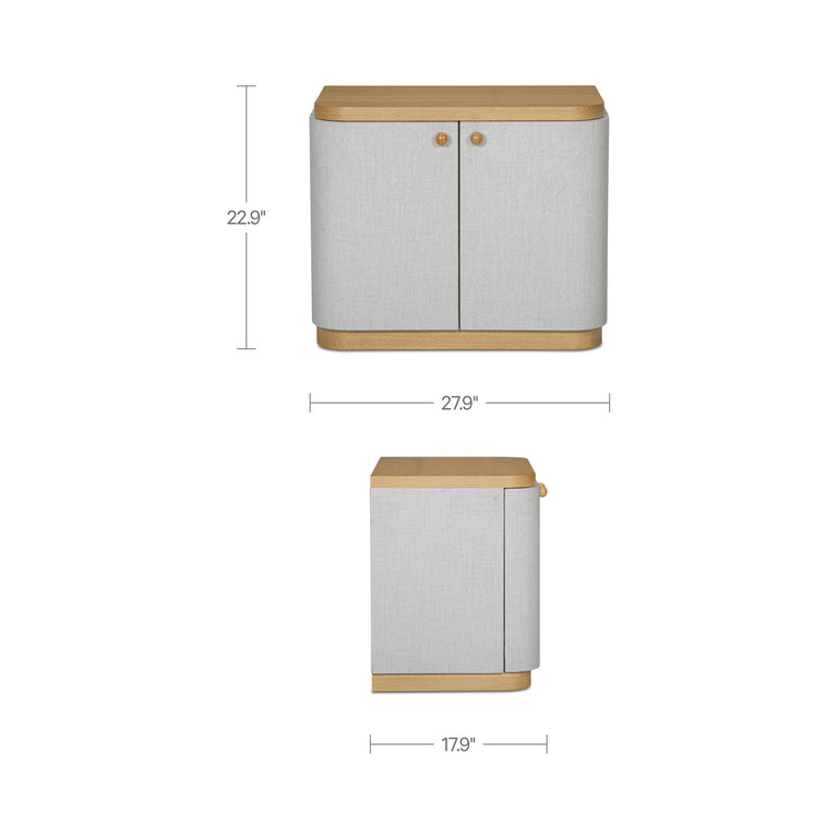 SIMONE NIGHTSTAND BROWN