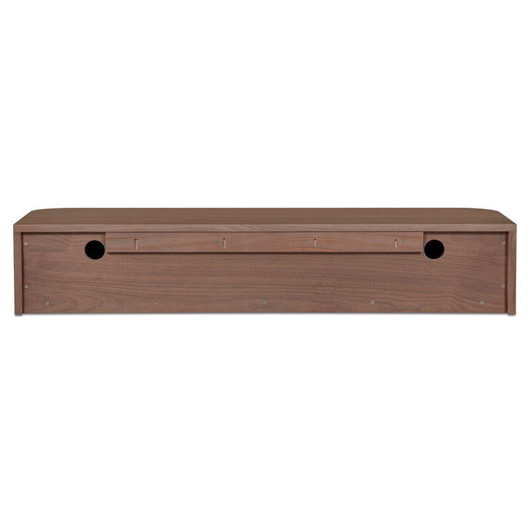 ROUND OFF FLOATING CONSOLE TABLE NATURAL