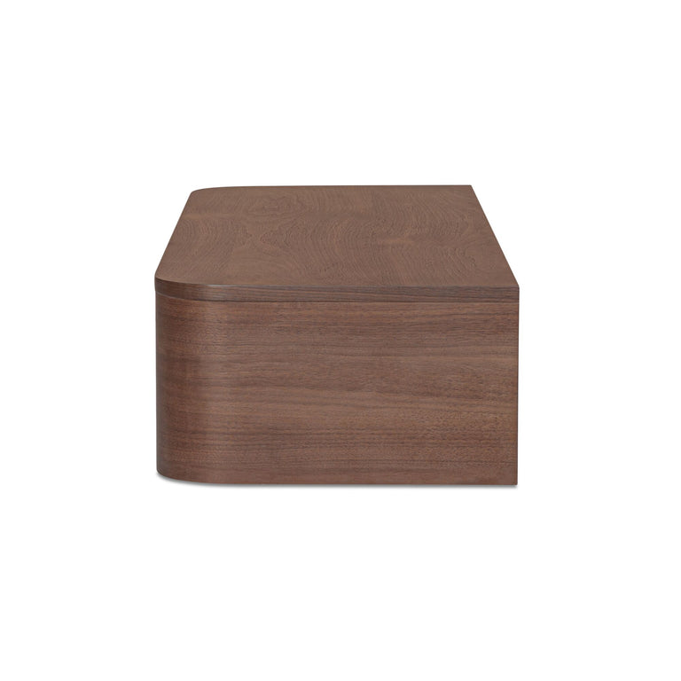 ROUND OFF FLOATING CONSOLE TABLE NATURAL