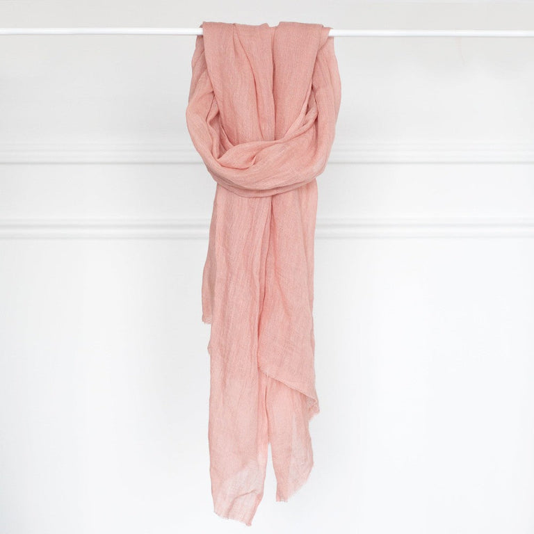 TELBA PURE LINEN HANDWOVEN SHAWL | APPAREL