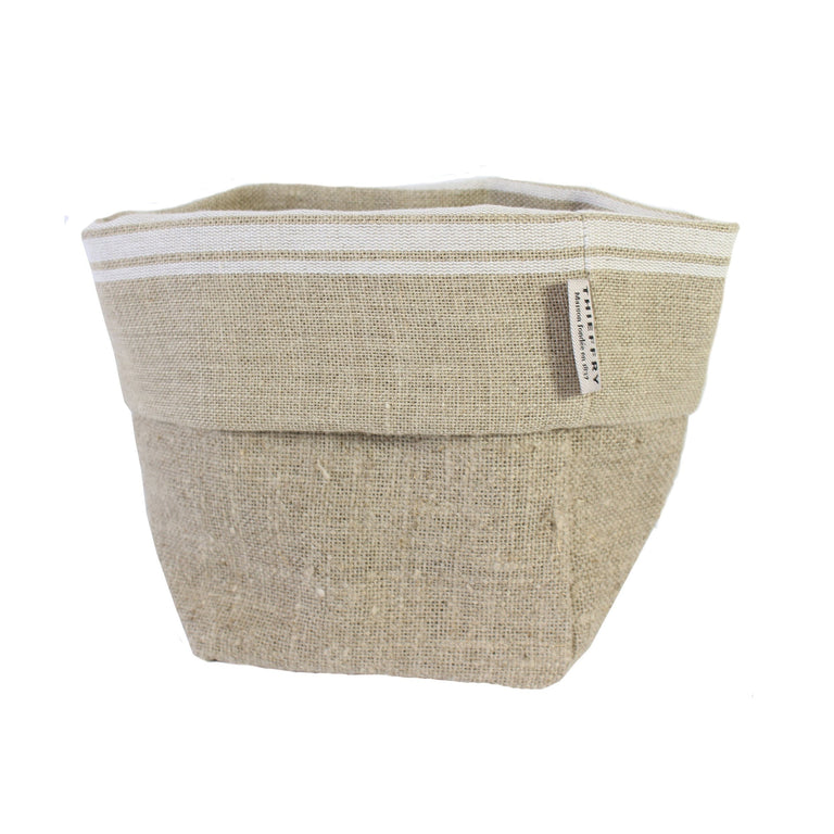THIEFFRY BELGIAN LINEN BREAD BASKET, WHITE | 