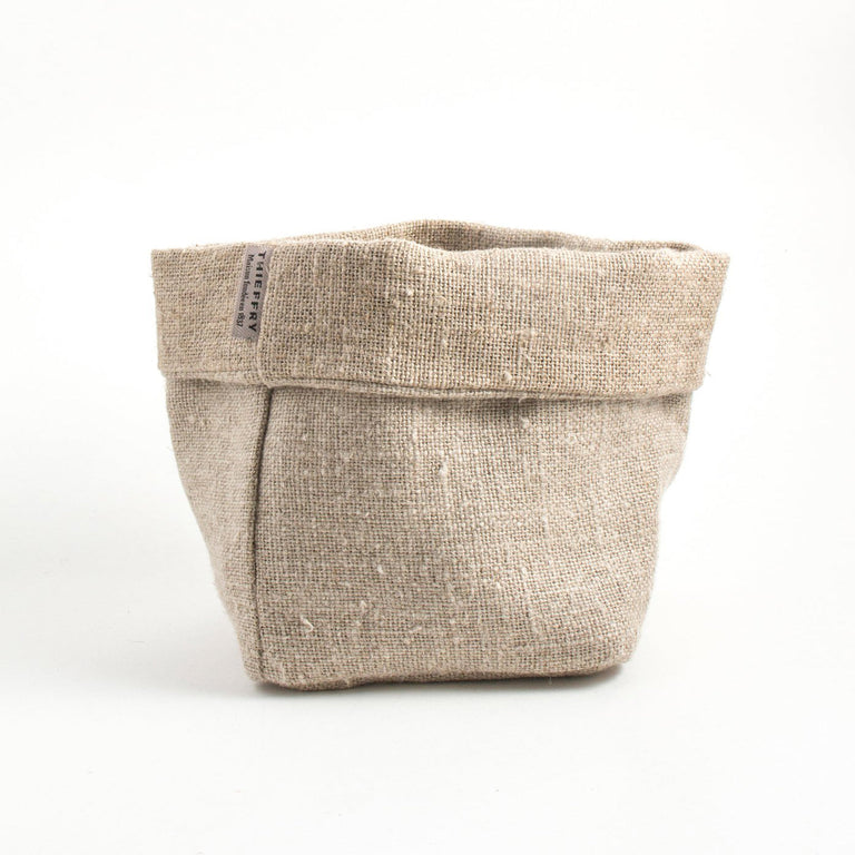 THIEFFRY BELGIAN LINEN BREAD BASKET, RAW NATURAL | 
