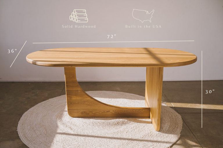 Repose Modern Dining Table by the Iron Roots Designs | Local SF Artisan Craft | TABLE