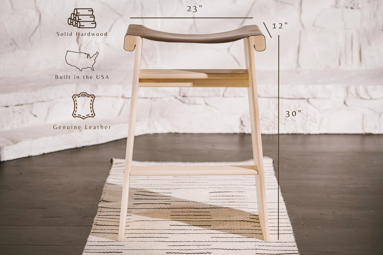 Saddle Stool Tall by the Iron Roots Designs | Local SF Artisan Craft | SEATING
