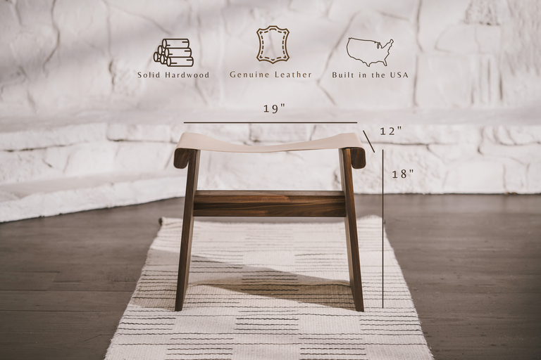 Saddle Stool Short by the Iron Roots Designs | Local SF Artisan Craft | SEATING