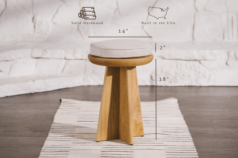 Era Stool / Drink Table by the Iron Roots Designs | Local SF Artisan Craft | TABLE