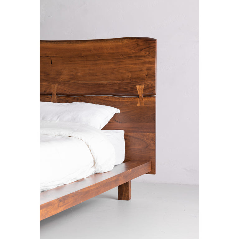 MADAGASCAR KING PLATFORM BED BROWN