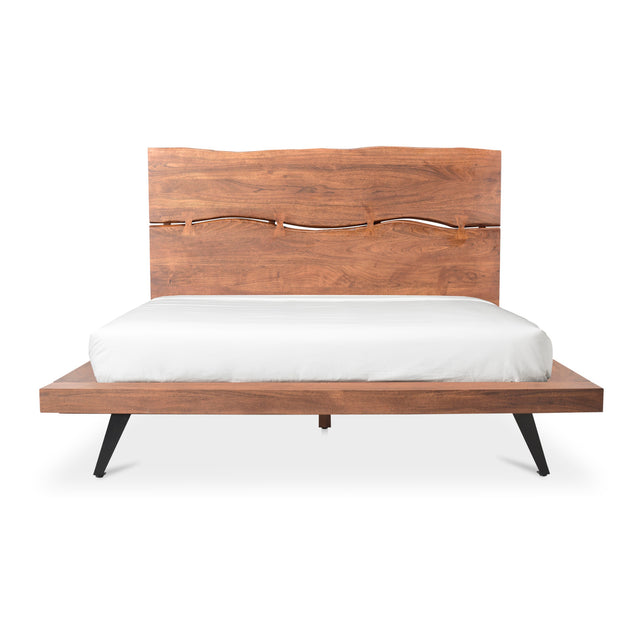 MADAGASCAR KING PLATFORM BED BROWN