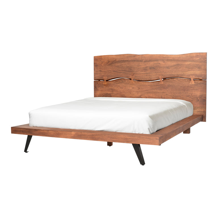 MADAGASCAR KING PLATFORM BED BROWN