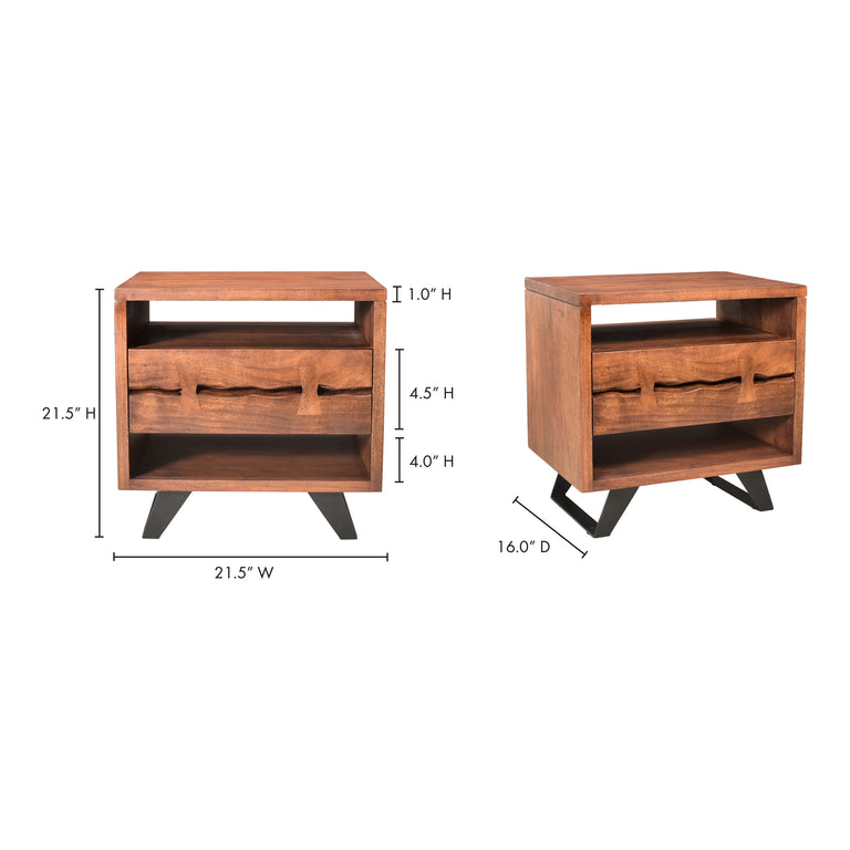 MADAGASCAR NIGHTSTAND BROWN