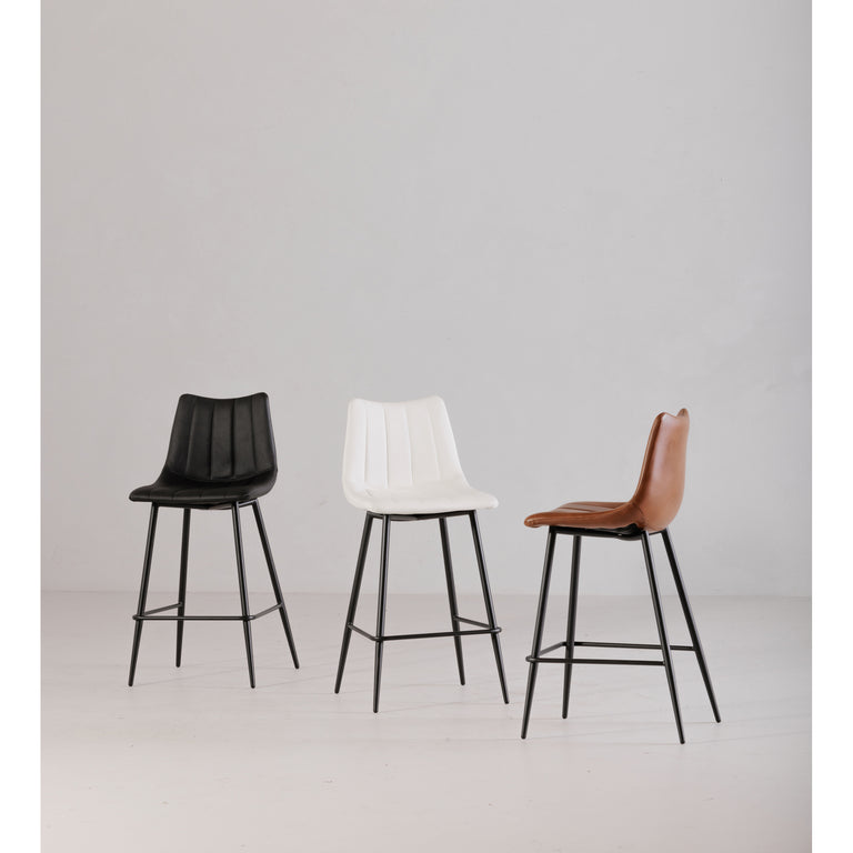 ALIBI COUNTER STOOL BROWN - SET OF TWO