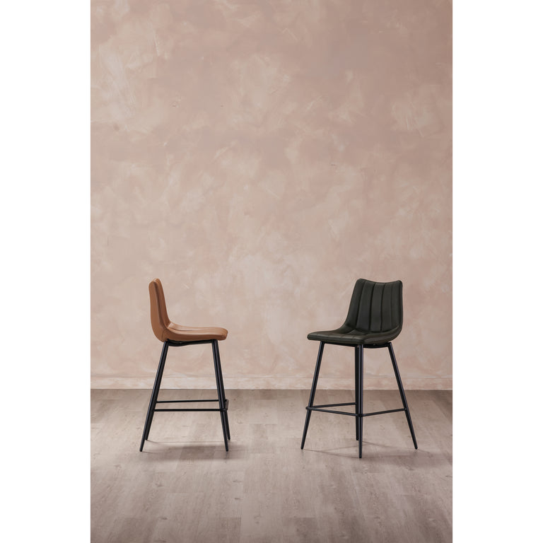 ALIBI COUNTER STOOL BROWN - SET OF TWO
