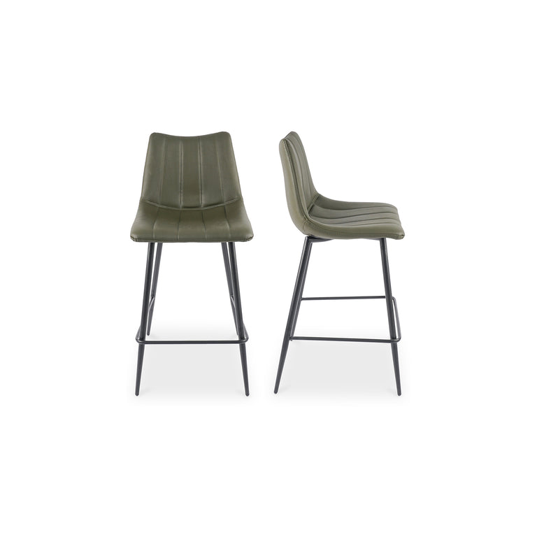 ALIBI COUNTER STOOL BROWN - SET OF TWO