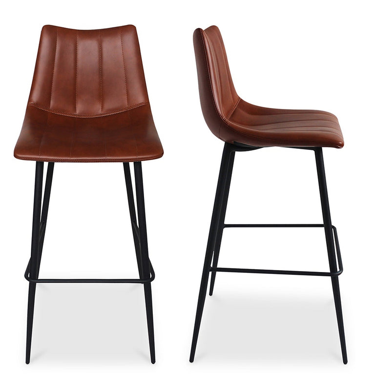 ALIBI BAR STOOL BROWN - SET OF TWO