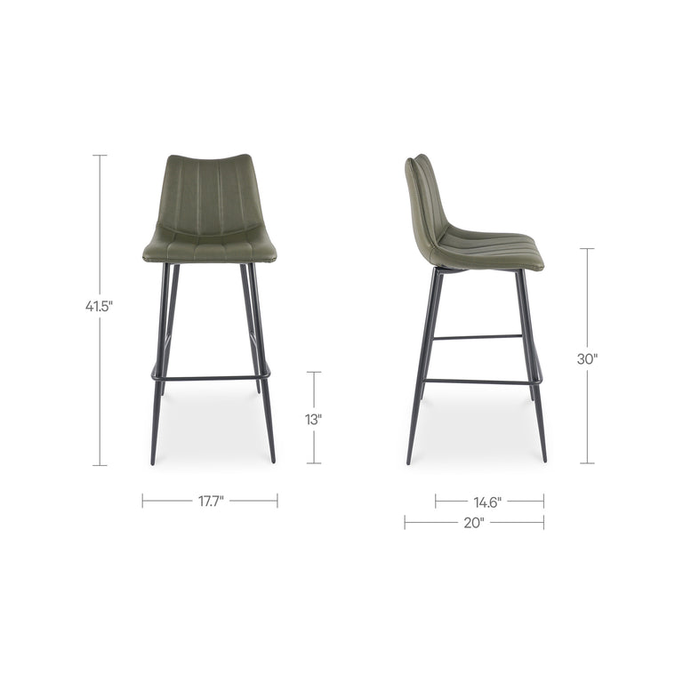 ALIBI BAR STOOL BROWN - SET OF TWO