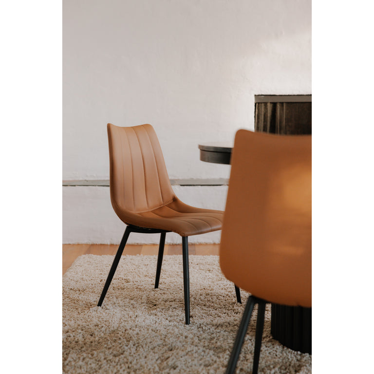 ALIBI DINING CHAIR BROWN - SET OF TWO