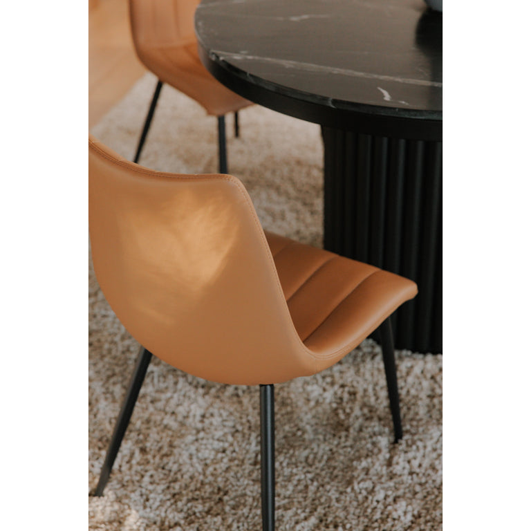 ALIBI DINING CHAIR BROWN - SET OF TWO