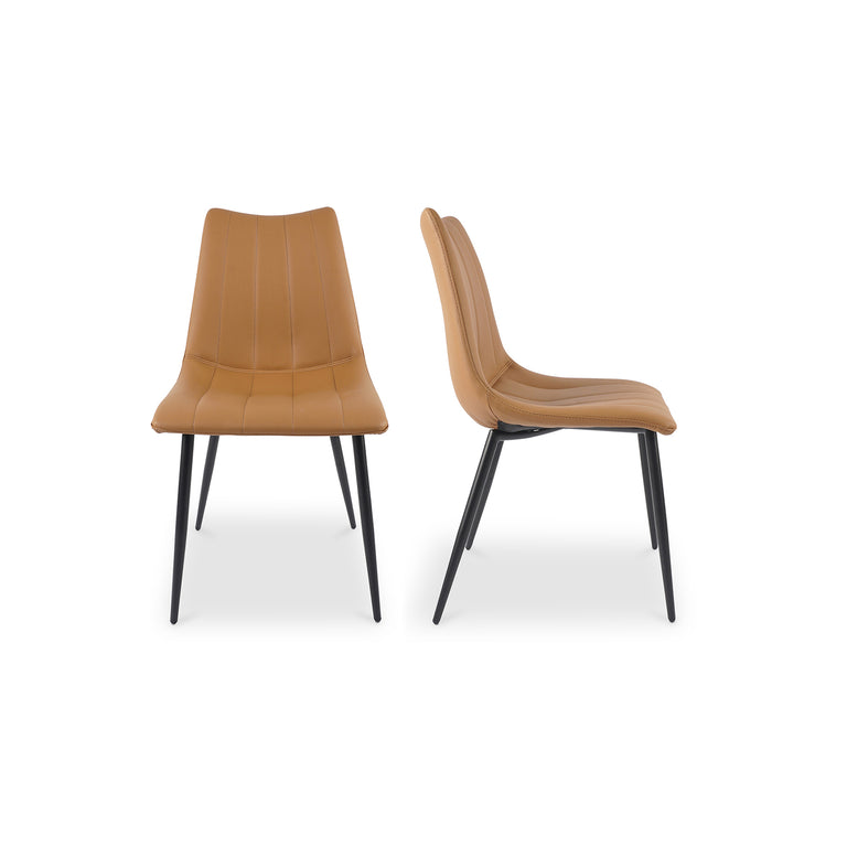 ALIBI DINING CHAIR BROWN - SET OF TWO