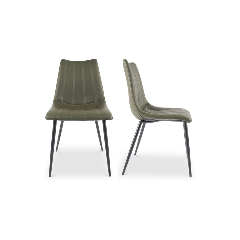 ALIBI DINING CHAIR BROWN - SET OF TWO