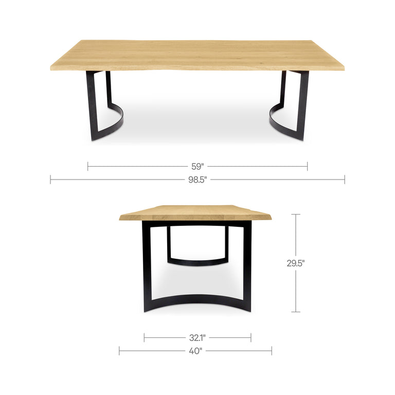 BENT DINING TABLE EXTRA SMALL OAK
