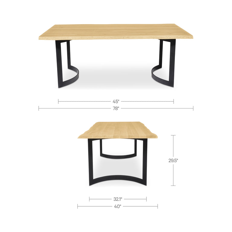BENT DINING TABLE EXTRA SMALL OAK