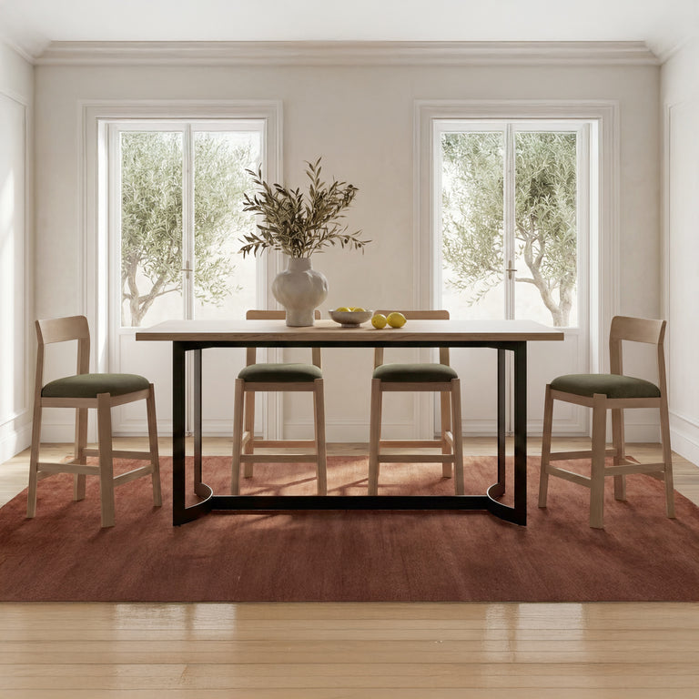 BENT COUNTER TABLE OAK