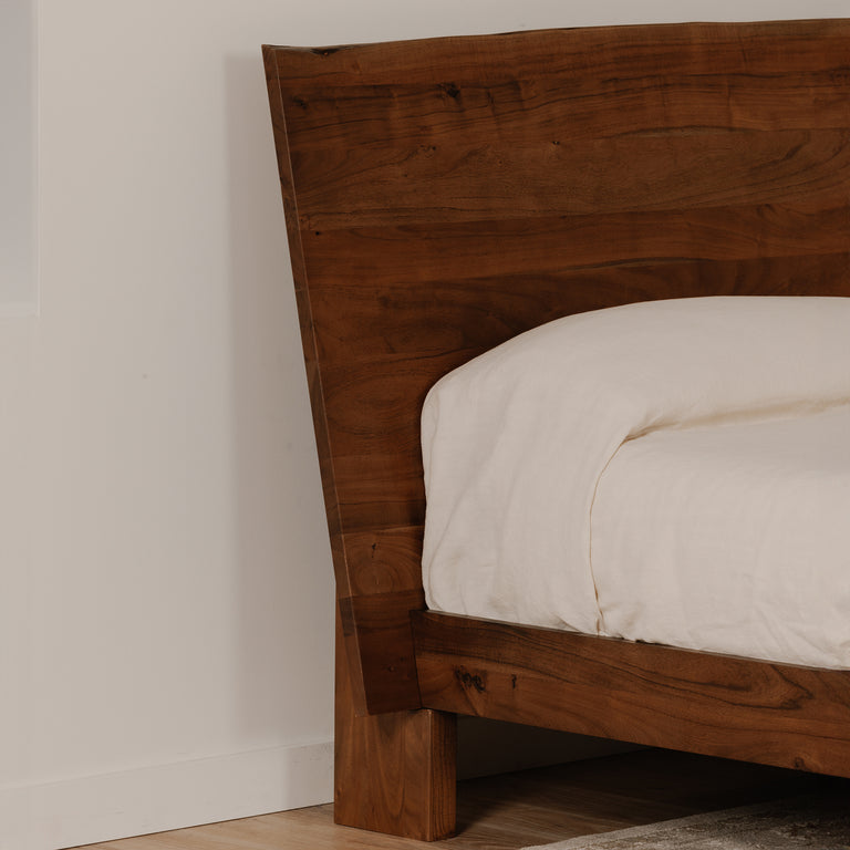 BENT KING SIZE BED BROWN