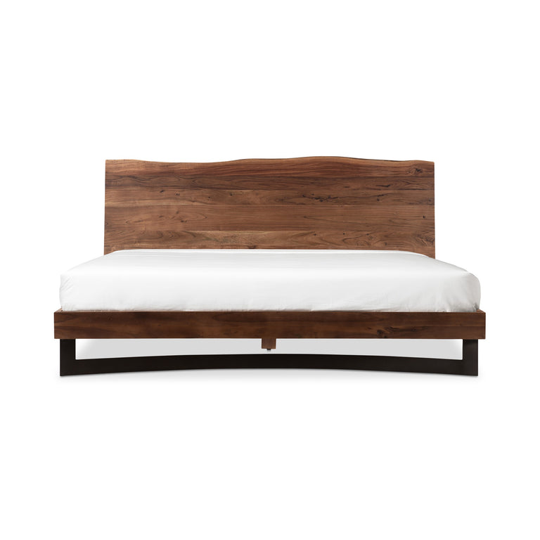 BENT KING SIZE BED BROWN