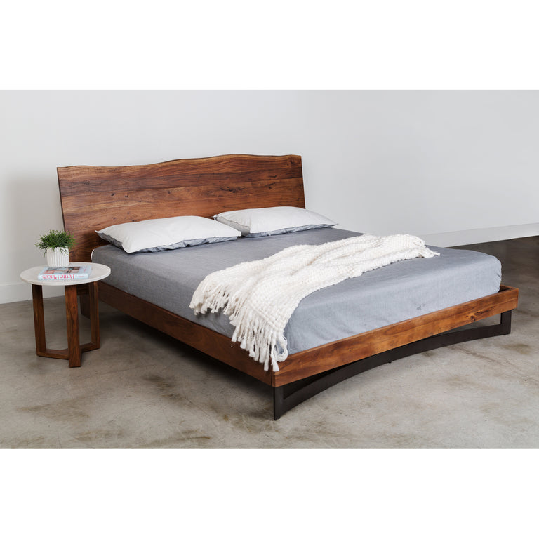 BENT KING SIZE BED BROWN