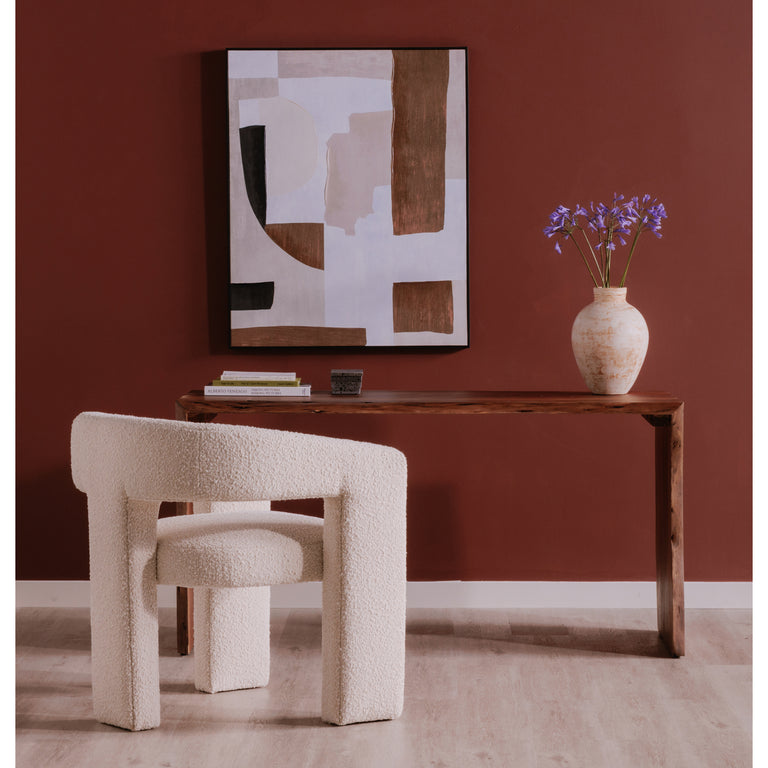 TYRELL DESK NATURAL BROWN