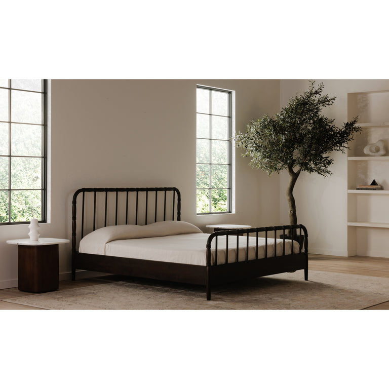 VIVIAN KING BED DARK BROWNN