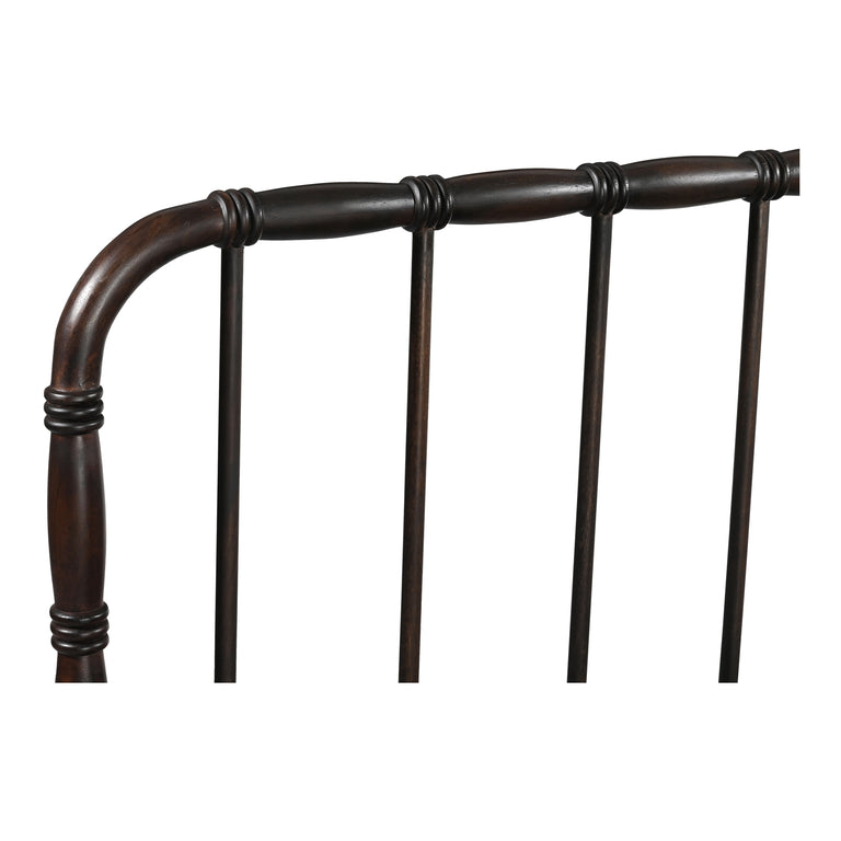 VIVIAN KING BED DARK BROWNN
