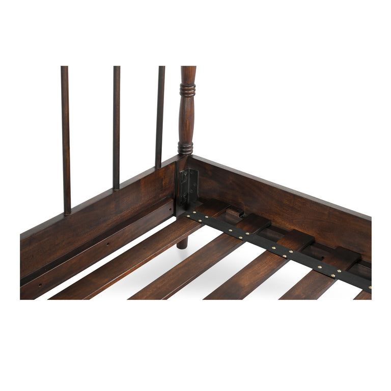 VIVIAN KING BED DARK BROWNN